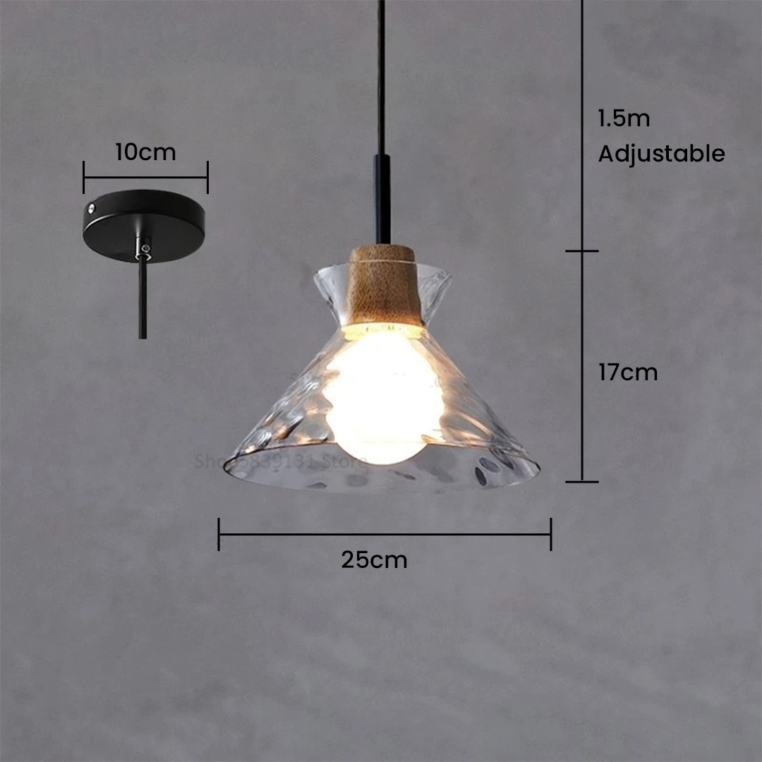 Nordic Simple Creative Retro Glass Chandelier Lamp