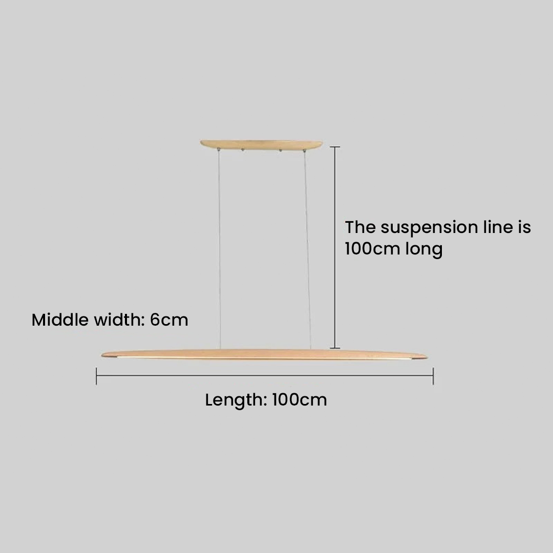 Wooden Linear Pendant Hanging Lamps