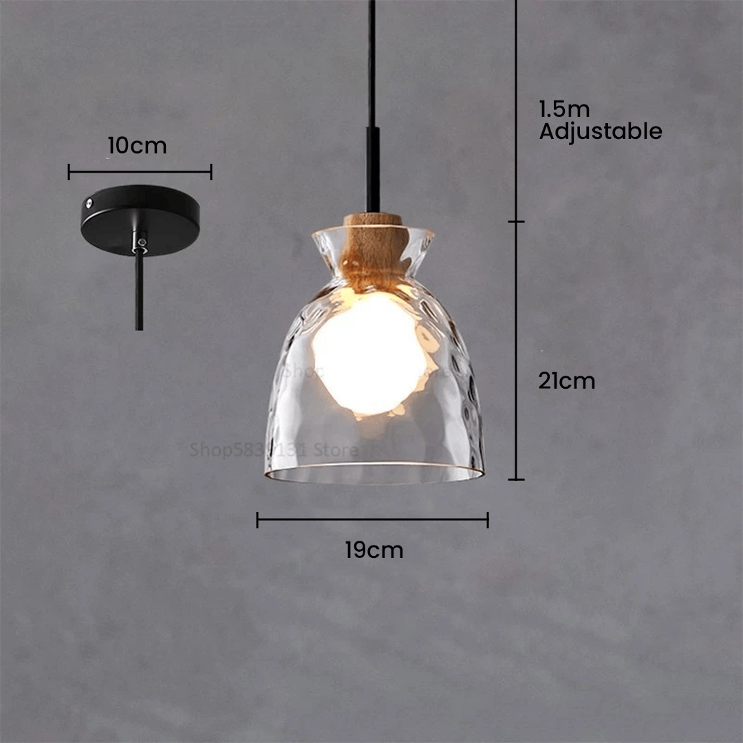 Nordic Simple Creative Retro Glass Chandelier Lamp