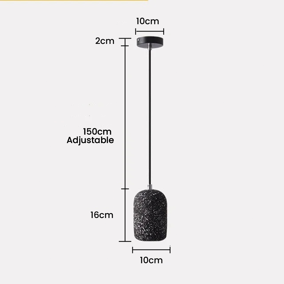 Minimalist Cement LED Creative Terrazzo Pendant Lamp