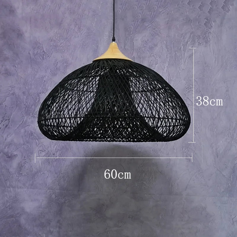 Pendant Vintage Handmade Rattan Lamp