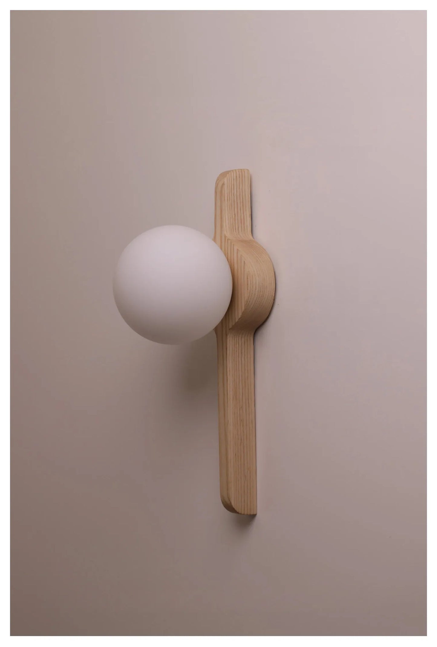 Globe Glass Moonlight Wall Sconce Light