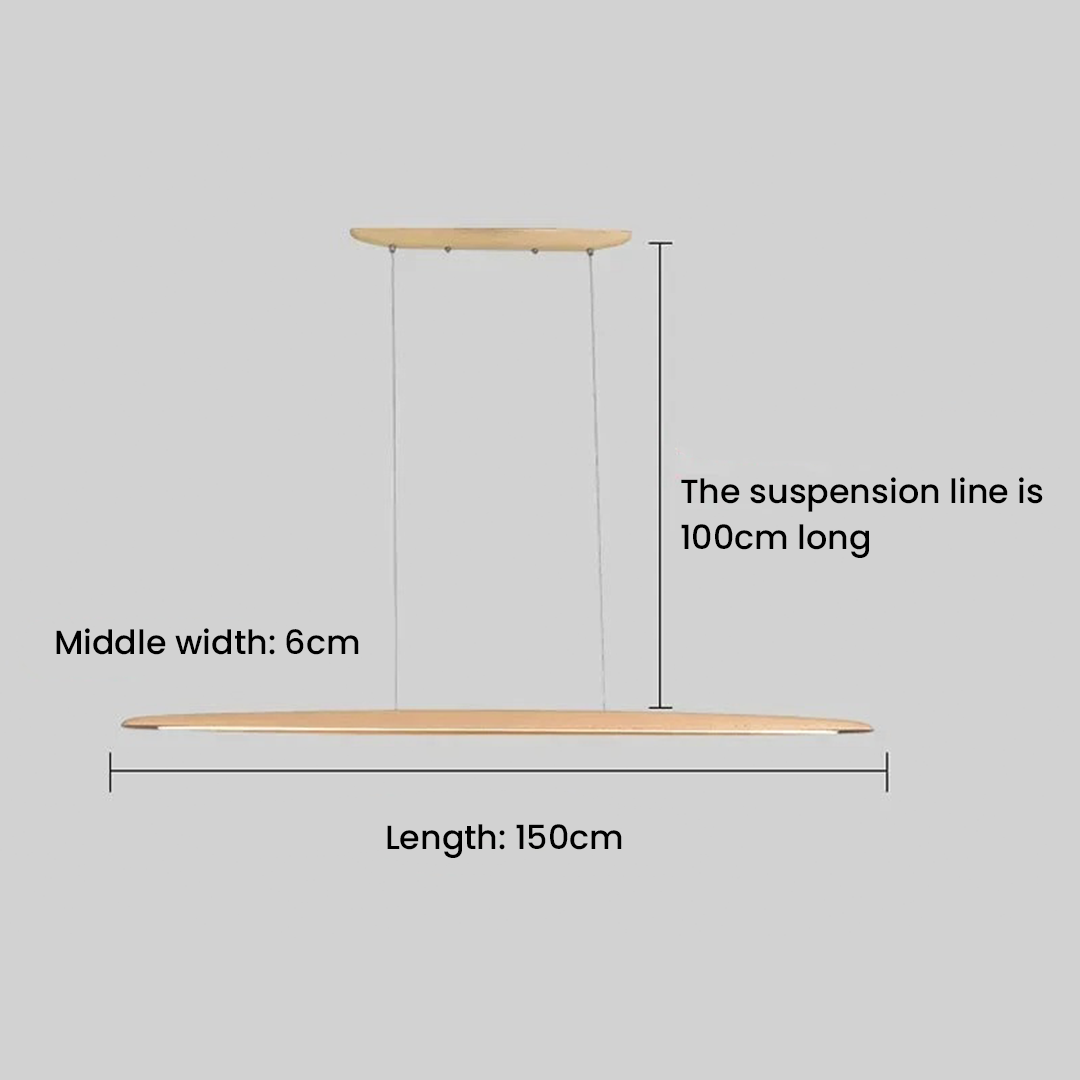 Wooden Linear Pendant Hanging Lamps