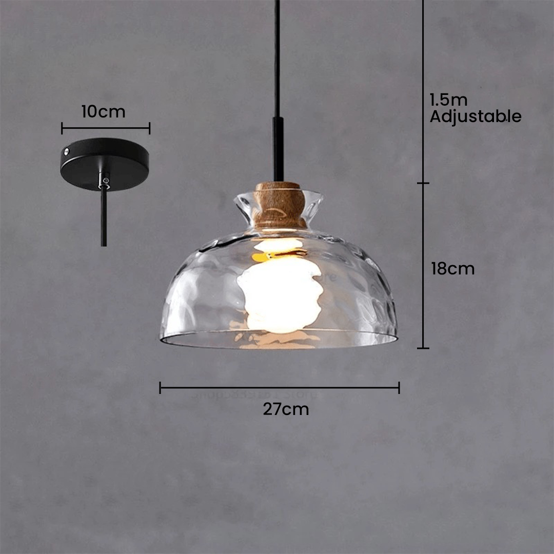 Nordic Simple Creative Retro Glass Chandelier Lamp