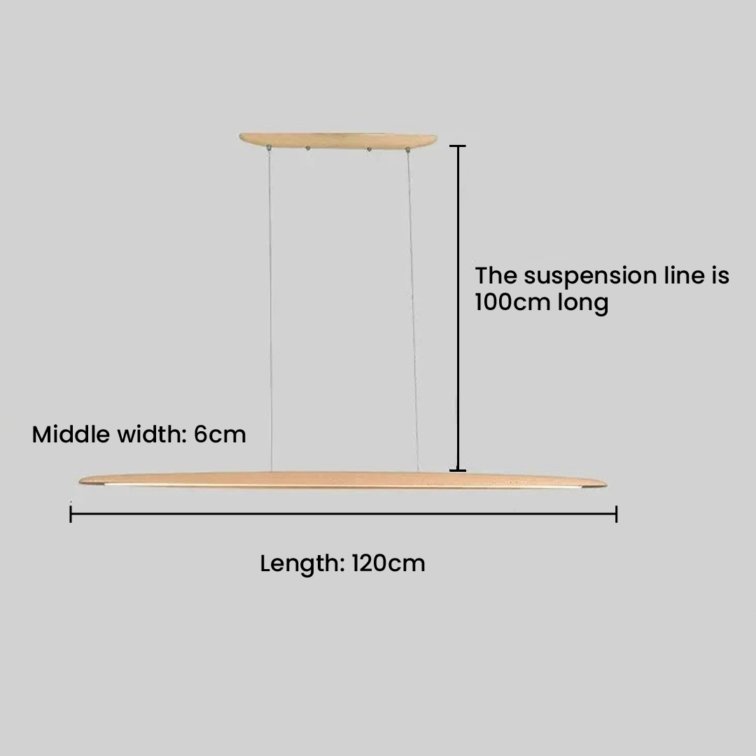 Wooden Linear Pendant Hanging Lamps