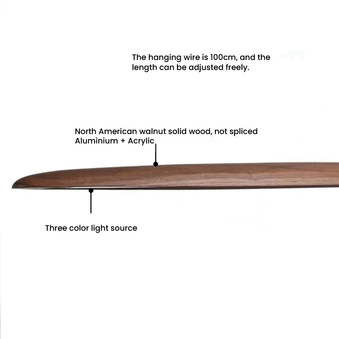 Wooden Linear Pendant Hanging Lamps