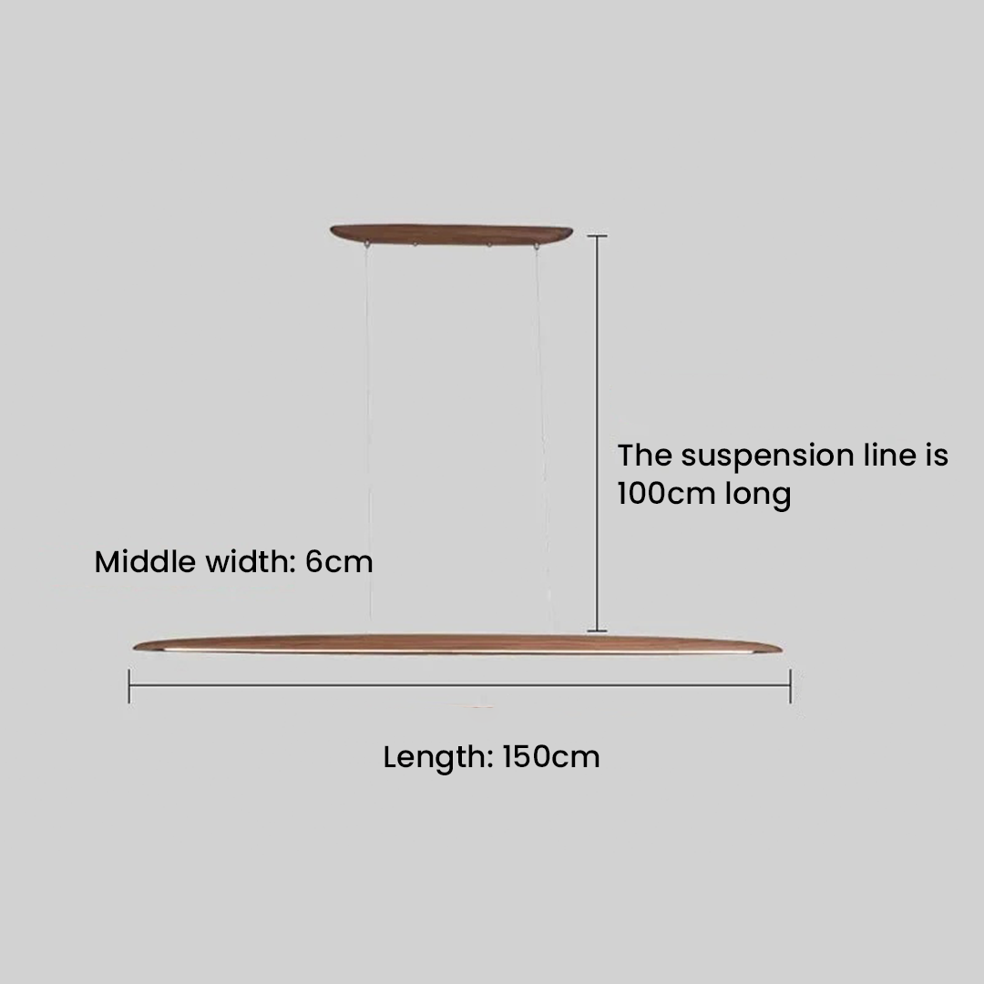 Wooden Linear Pendant Hanging Lamps