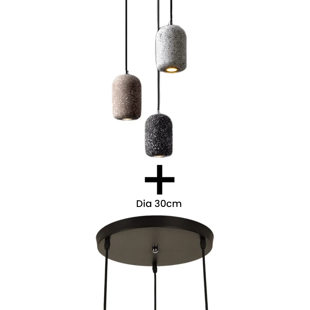 Minimalist Cement LED Creative Terrazzo Pendant Lamp