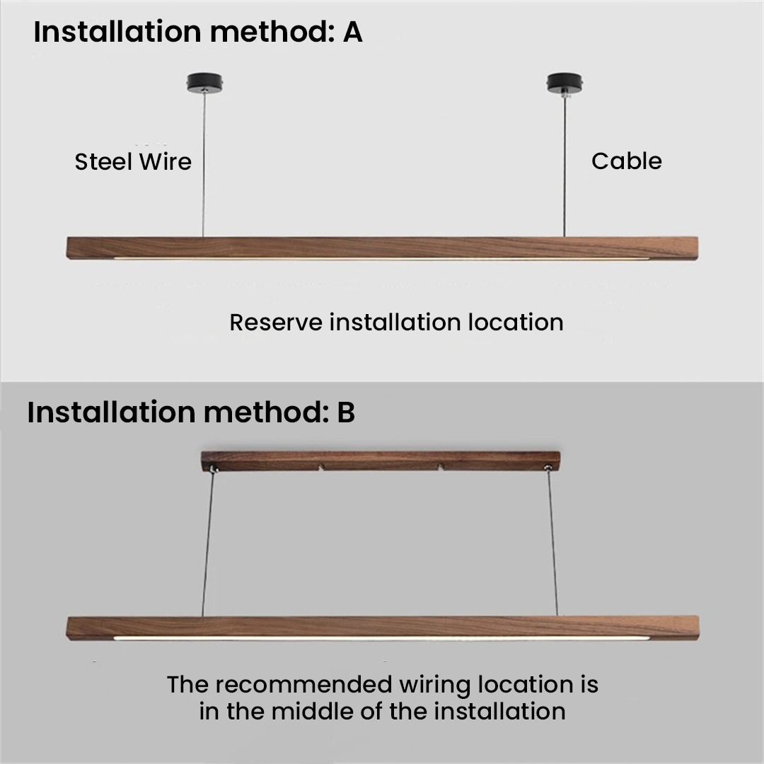 Wooden Tubular Pendant Lights