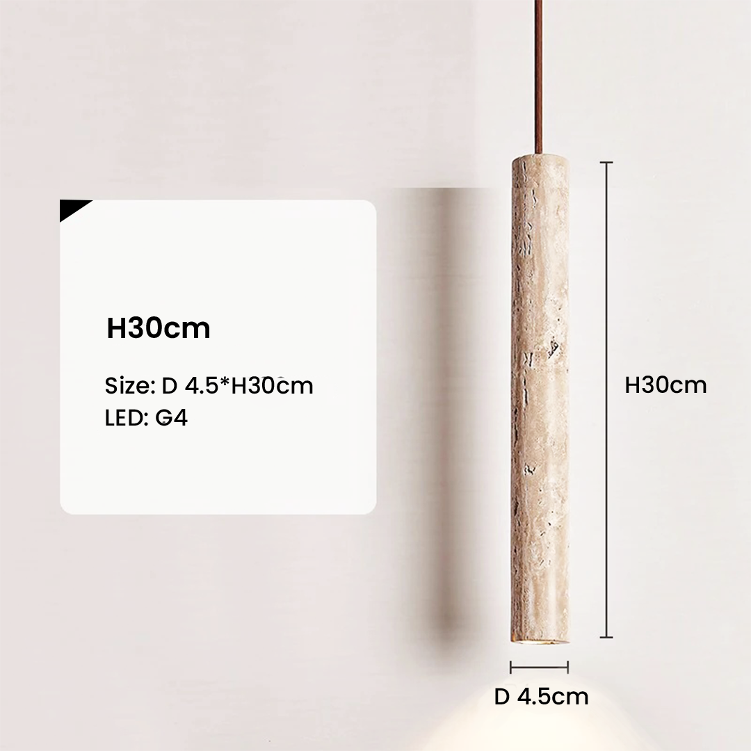 Nordic Yellow Cave Stone Hanging Light