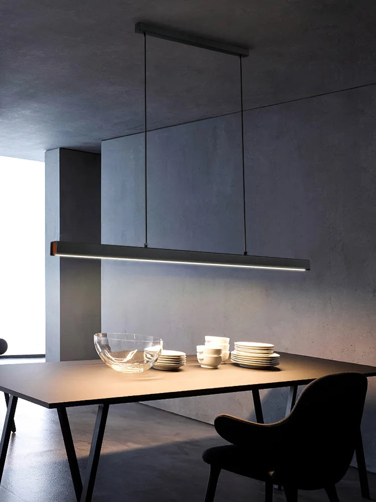 Nordic Chandelier Horizontal LED Strip Lamp