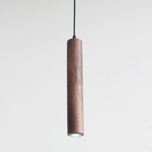 Lava Walnut LED Wood Pendant Hanging Lamp