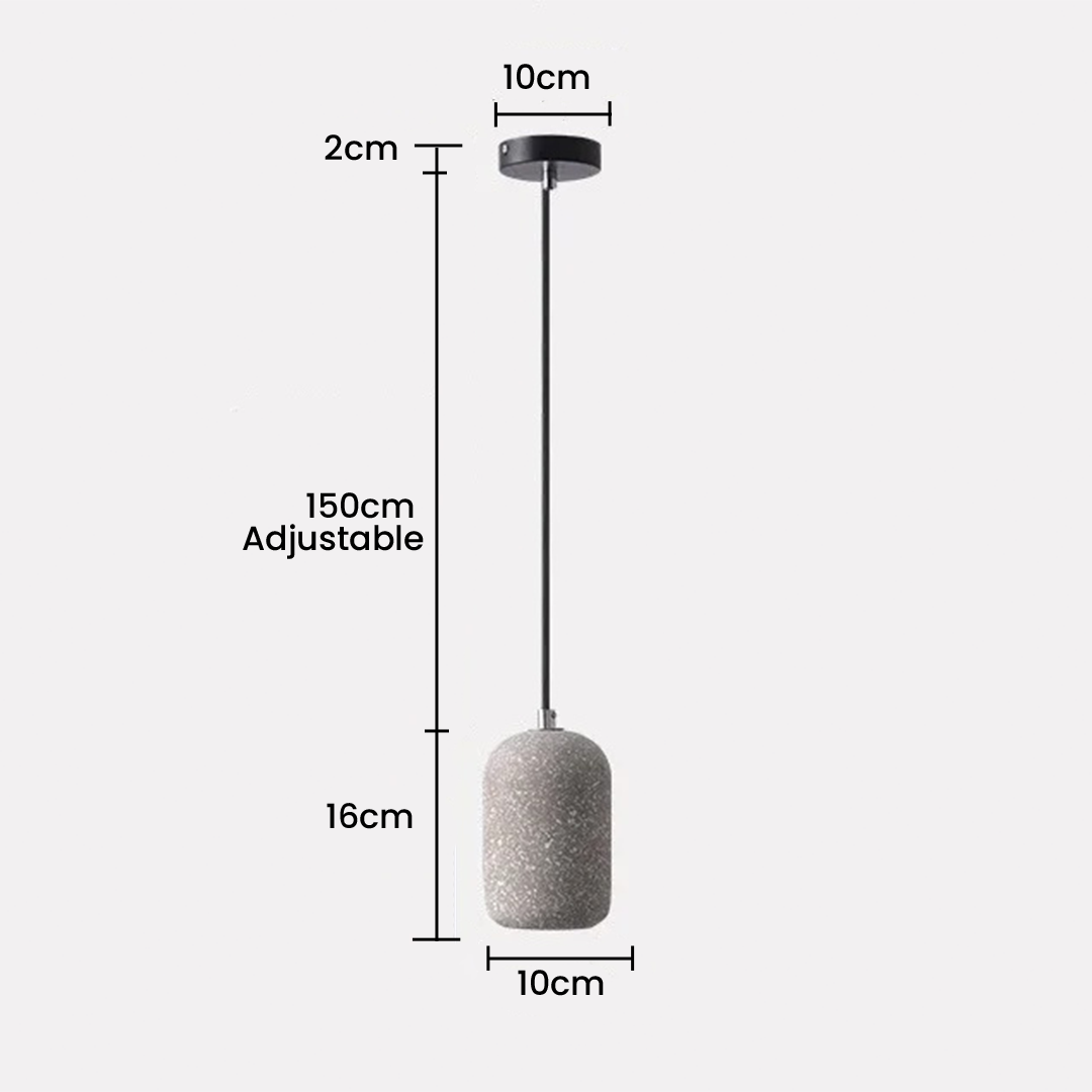 Minimalist Cement LED Creative Terrazzo Pendant Lamp