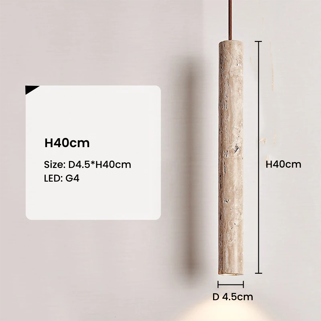 Nordic Yellow Cave Stone Hanging Light