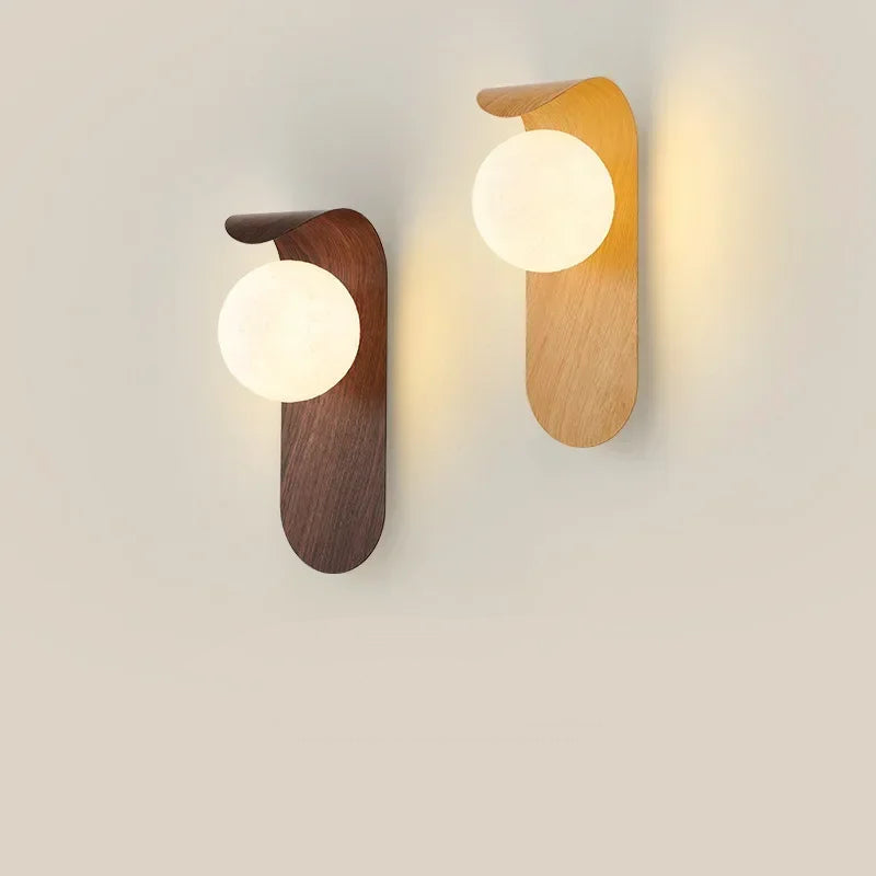 Wood Wall Lamp Acrylic LED Lamp Shad