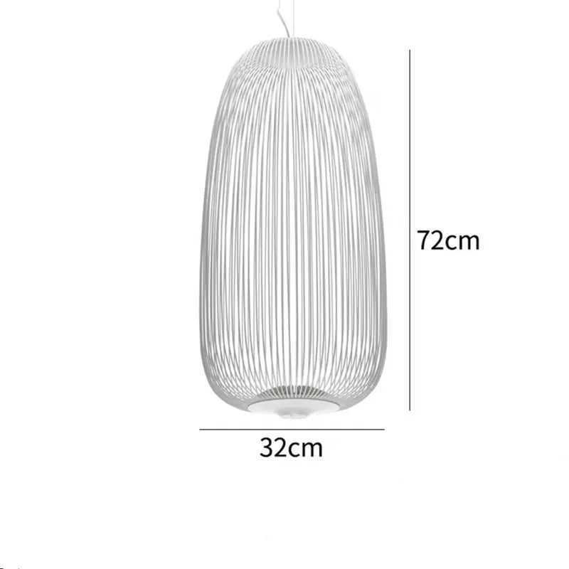 Spokes Pendant Minimalist Birdcage Hanging Light