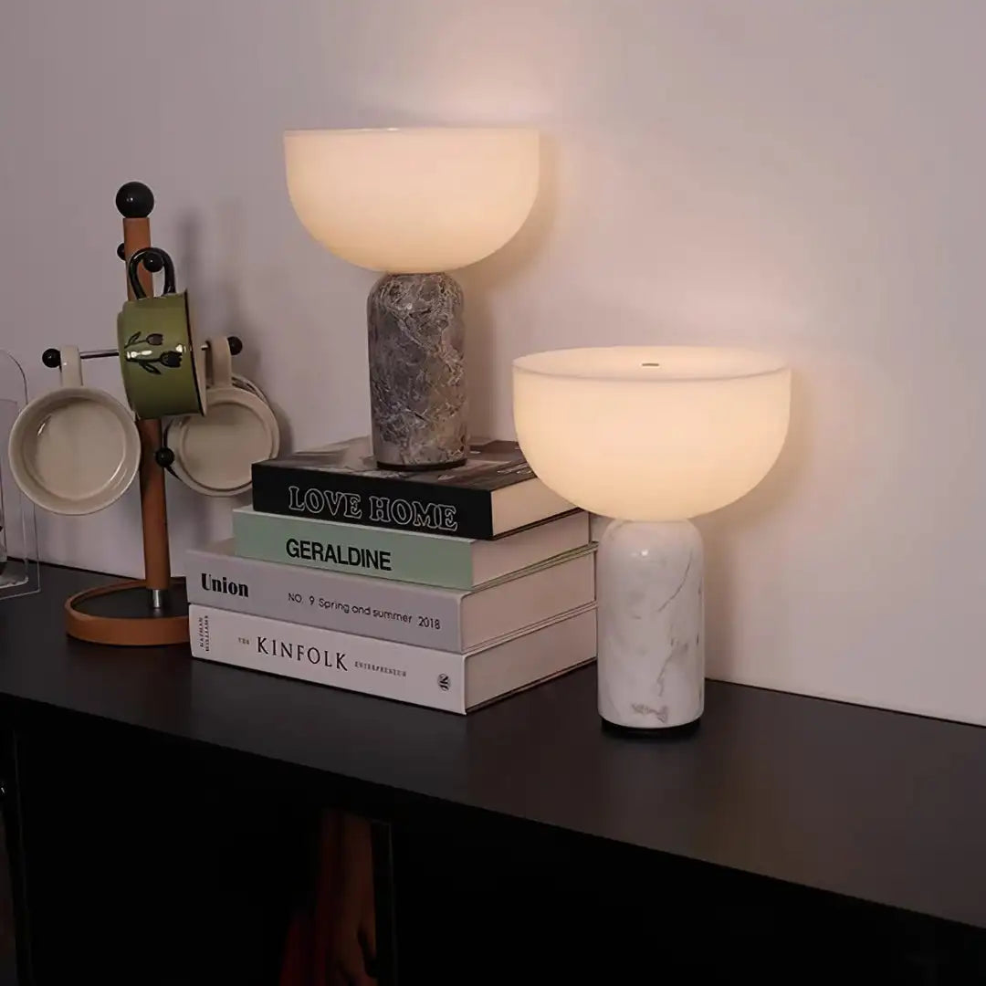 Danish Design Decorative Modern Marble Mushroom Touch Lamp