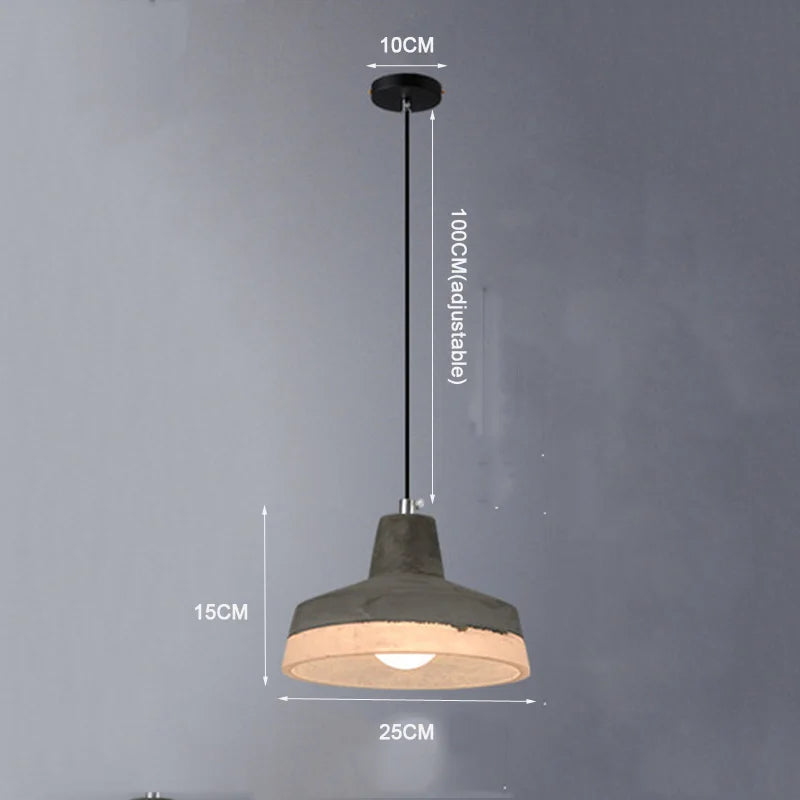 Modern Minimalist Industrial Style LED Single Pendant Light