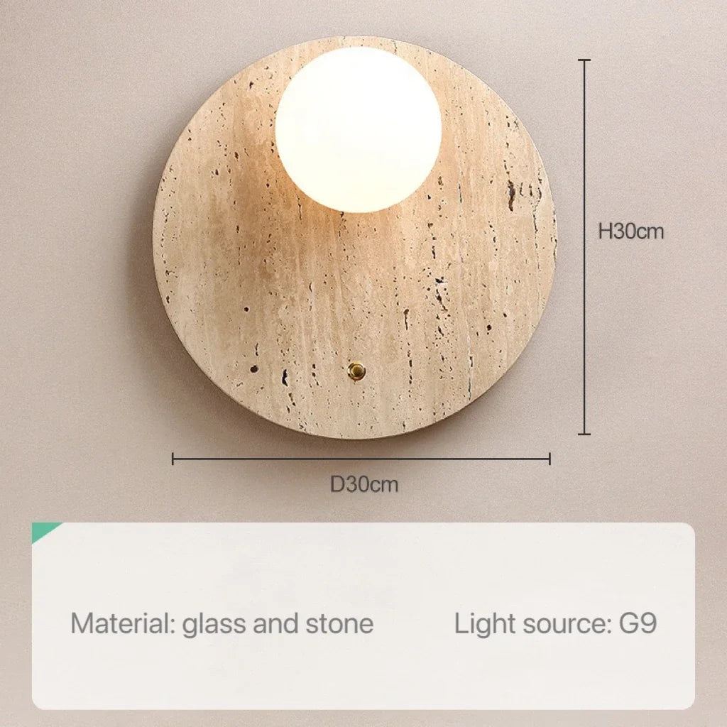 Modern Background Indoor/Outdoor Stone Sconce Lighting