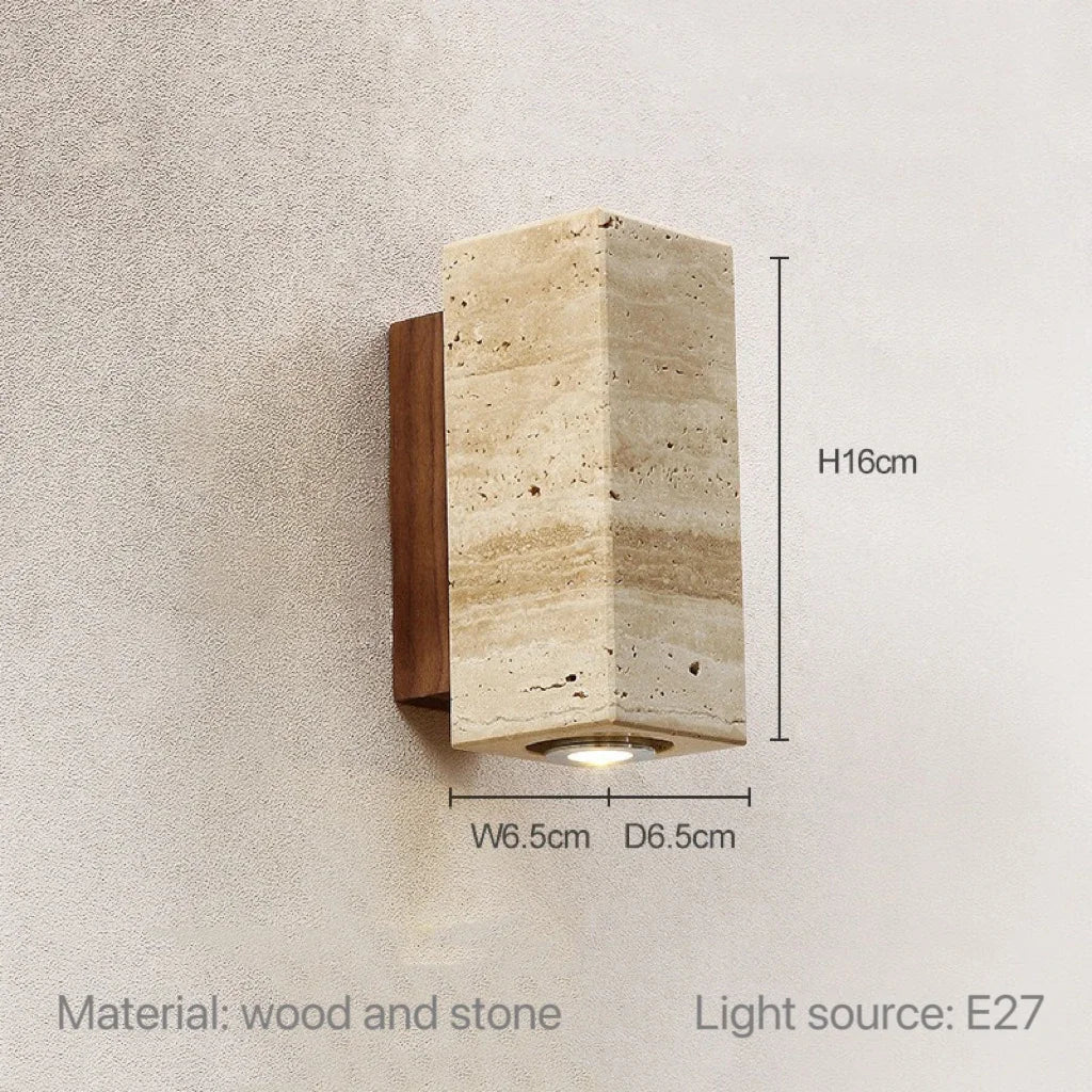 Modern Background Indoor/Outdoor Stone Sconce Lighting