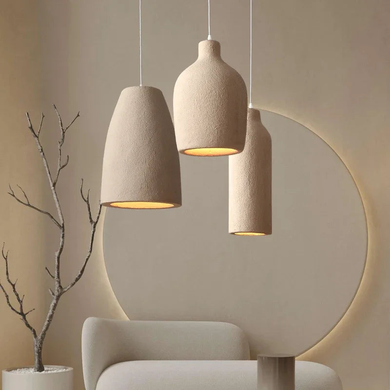 Wabi Sabi Art Polystyrene LED Pendant Lights