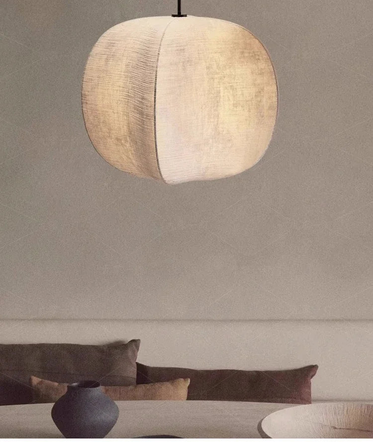 Wabi-Sabi Korean Style Cage LED Lighting Fixtures