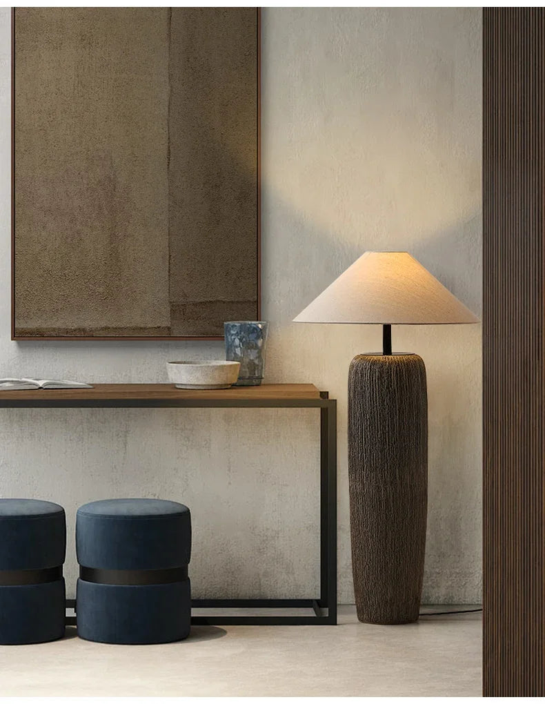 Japanese Antique Pottery Pot Floor Lamp