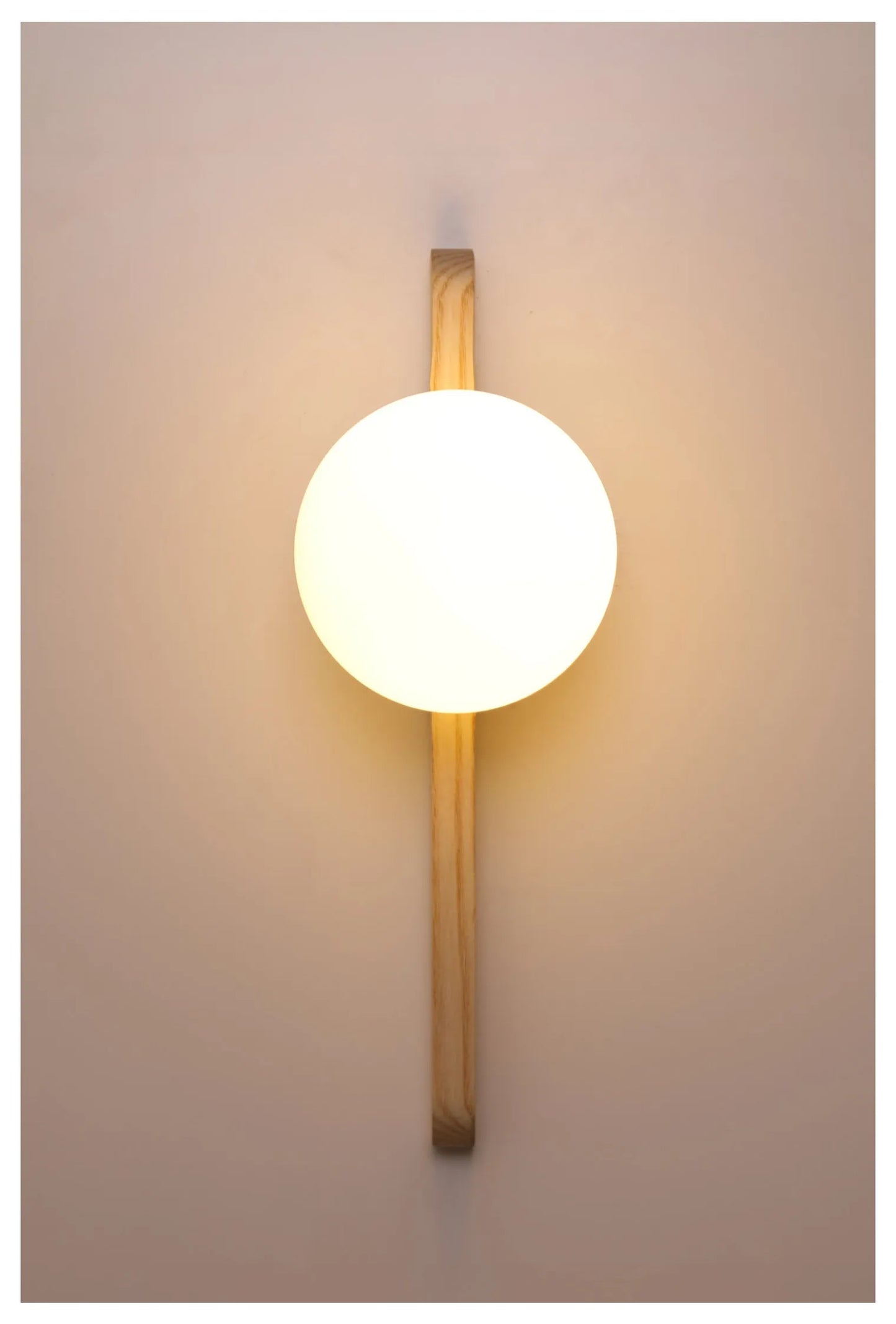 Globe Glass Moonlight Wall Sconce Light
