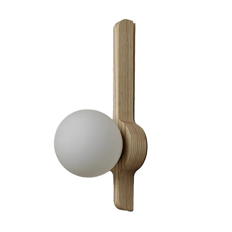 Globe Glass Moonlight Wall Sconce Light