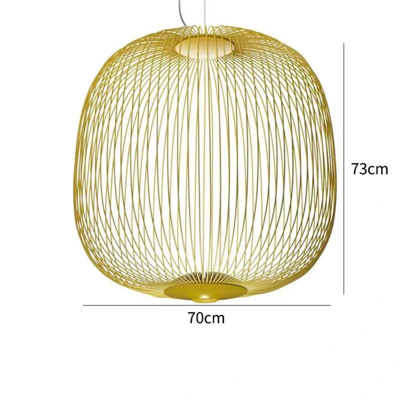 Spokes Pendant Minimalist Birdcage Hanging Light