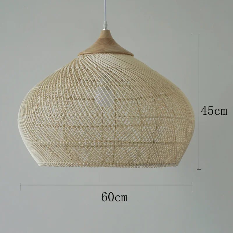 Pendant Vintage Handmade Rattan Lamp