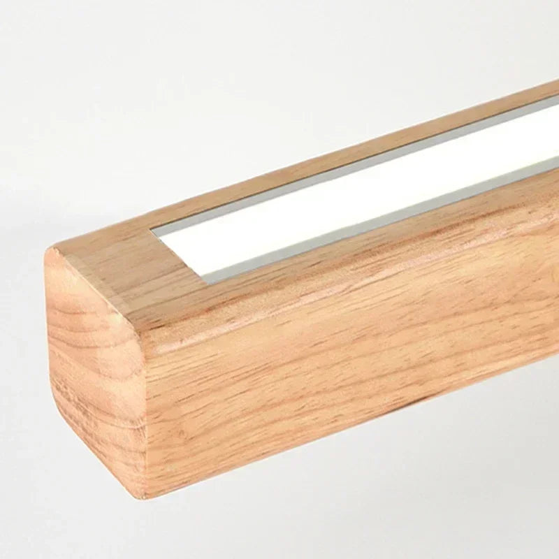 Senomi Modern wooden Long Strip LED Pendant Light