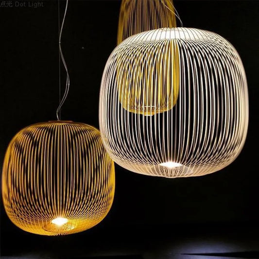 Spokes Pendant Minimalist Birdcage Hanging Light