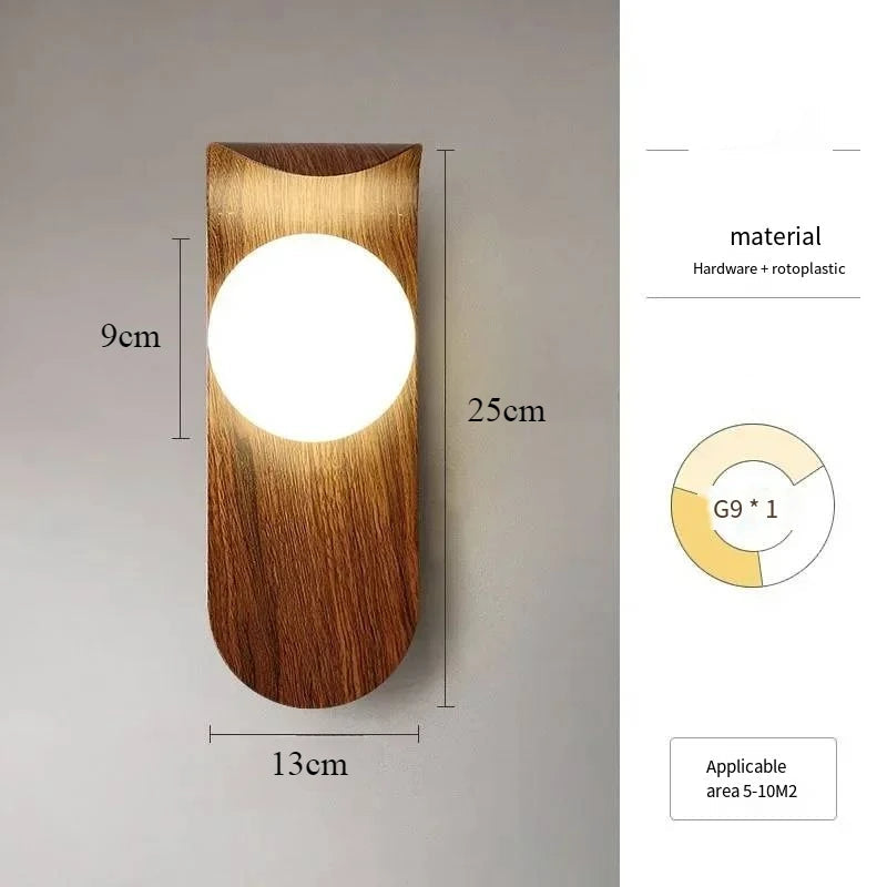 Wood Wall Lamp Acrylic LED Lamp Shad