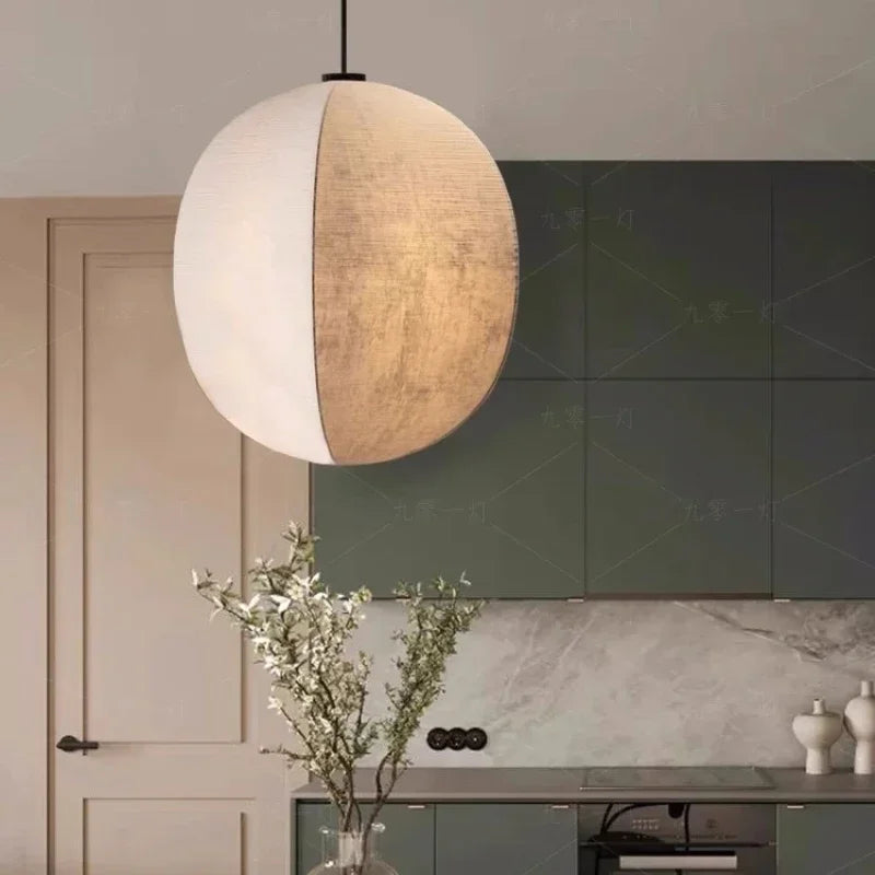 Wabi-Sabi Korean Style Cage LED Lighting Fixtures