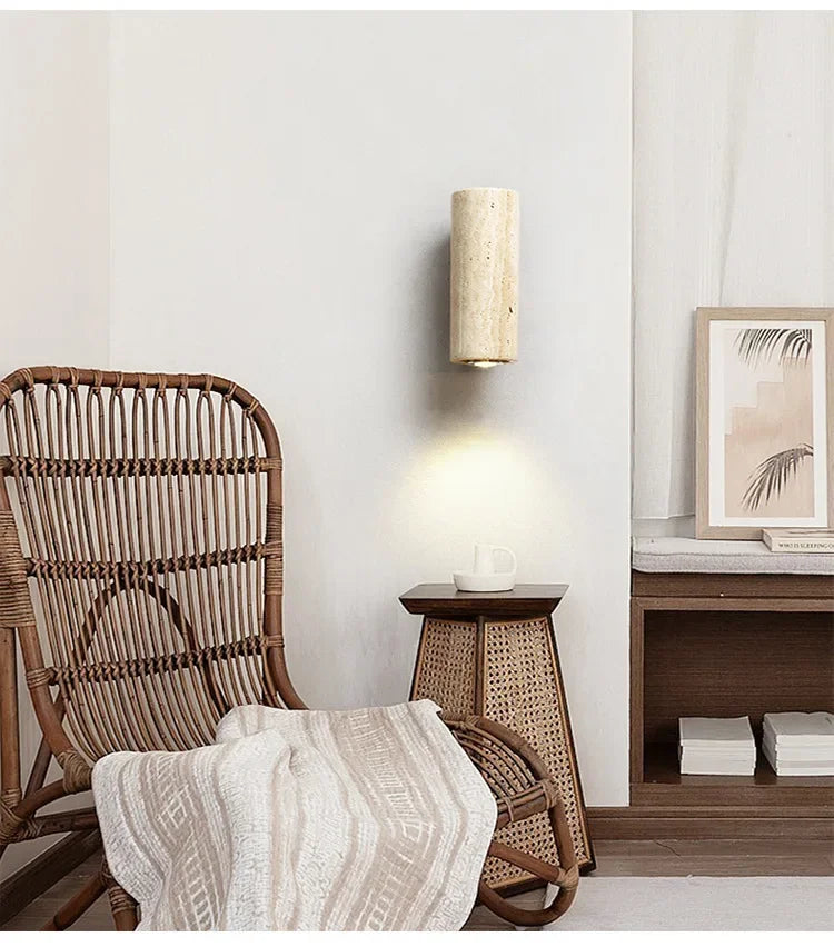 Modern Background Indoor/Outdoor Stone Sconce Lighting
