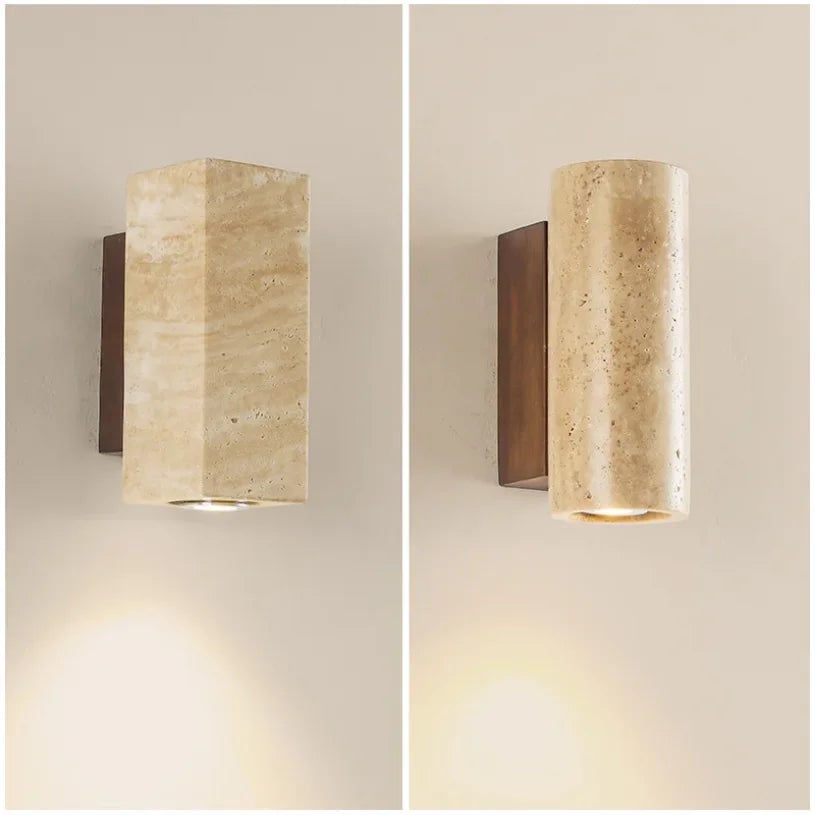 Modern Background Indoor/Outdoor Stone Sconce Lighting