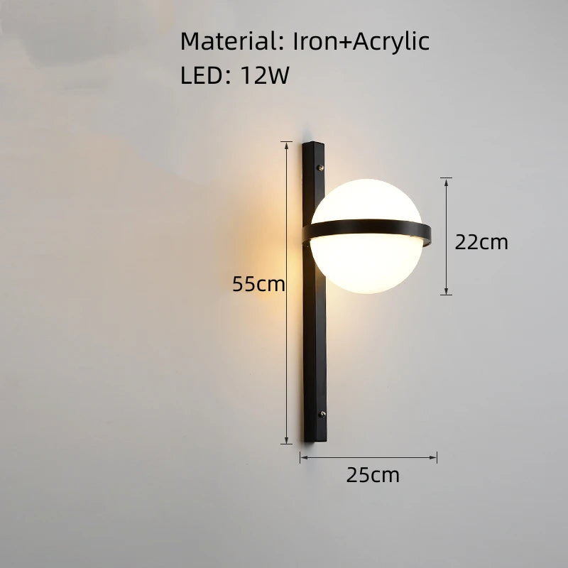 Modern Art Deco Dimmable Wall Lights