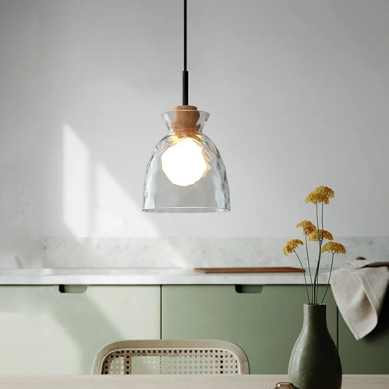 Nordic Simple Creative Retro Glass Chandelier Lamp