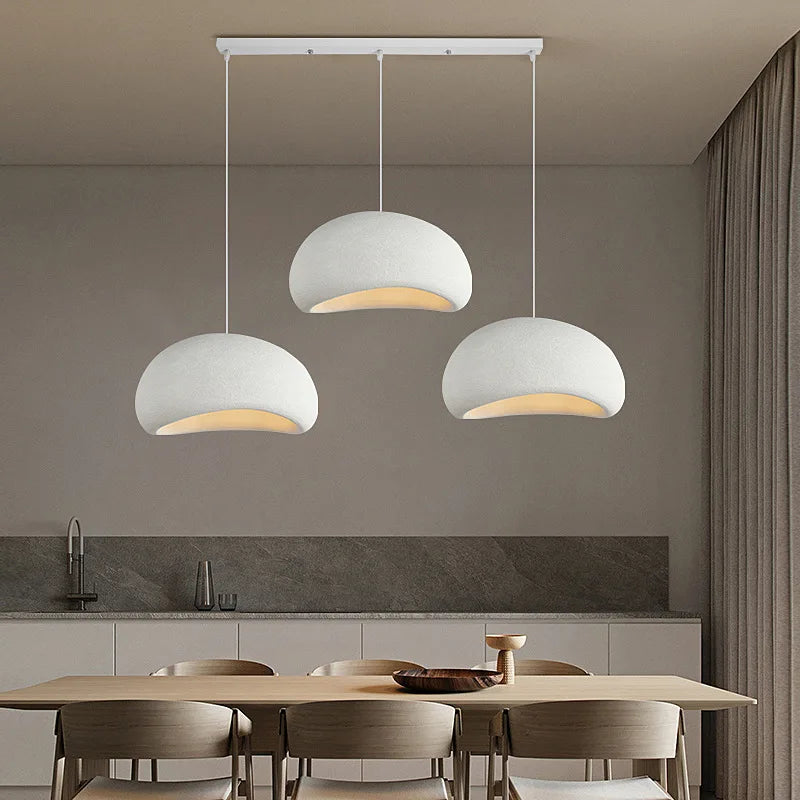 Resin Wabi Sabi LED Pendant Hanging Chandelier Lights