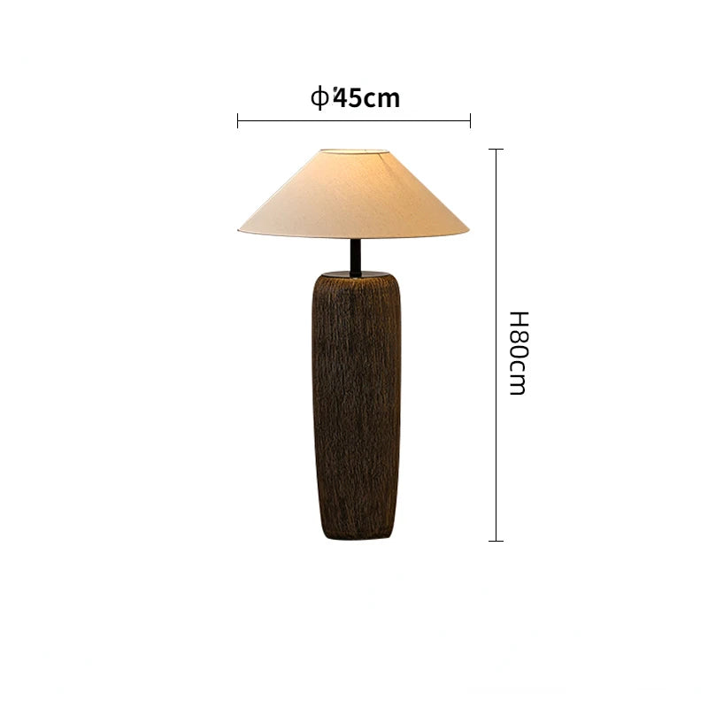 Japanese Antique Pottery Pot Floor Lamp