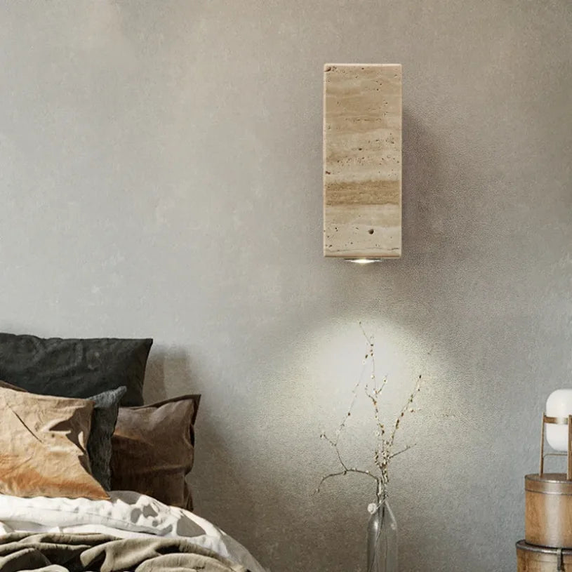 Modern Background Indoor/Outdoor Stone Sconce Lighting