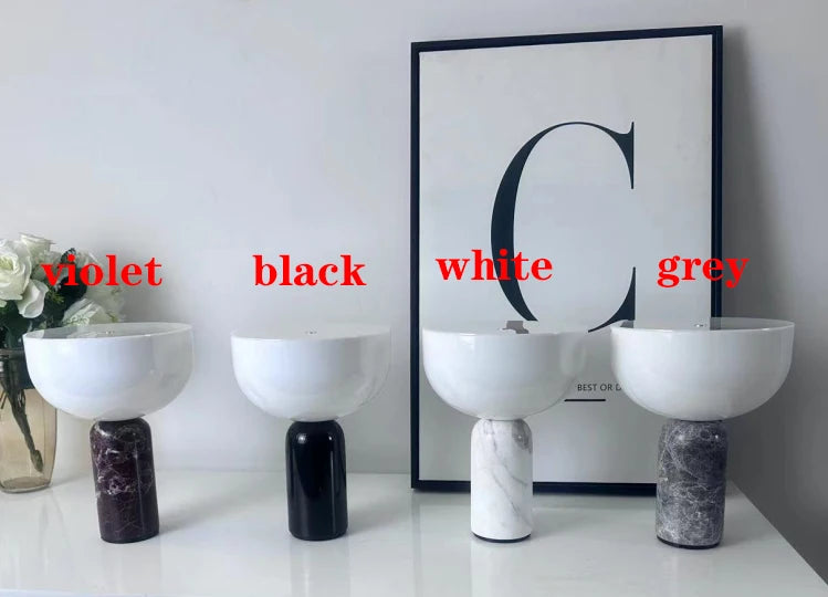 Danish Design Decorative Modern Marble Mushroom Touch Lamp