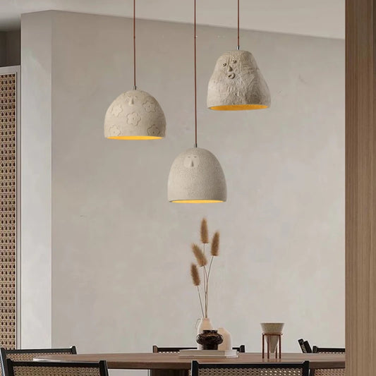 Japanese Style Personalized Creative Art Cement Decor Chandelier