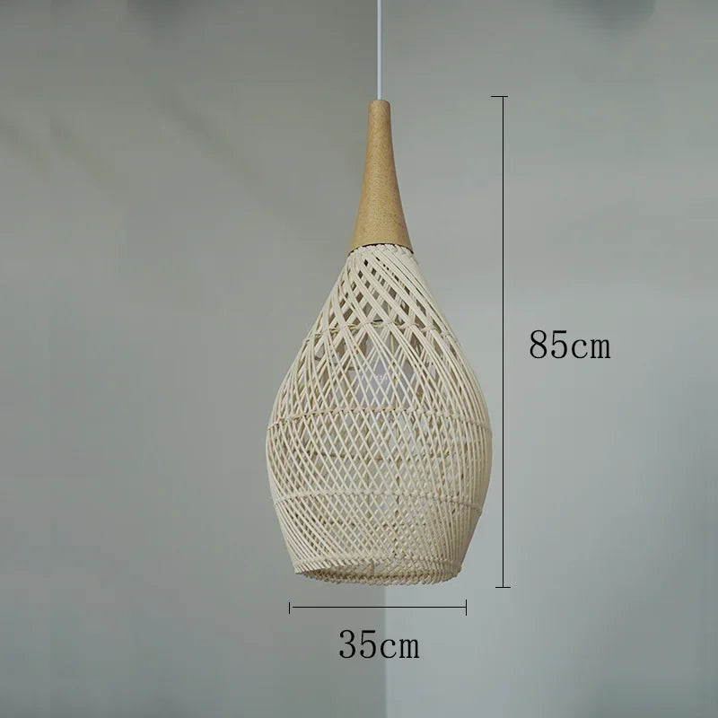 Pendant Vintage Handmade Rattan Lamp