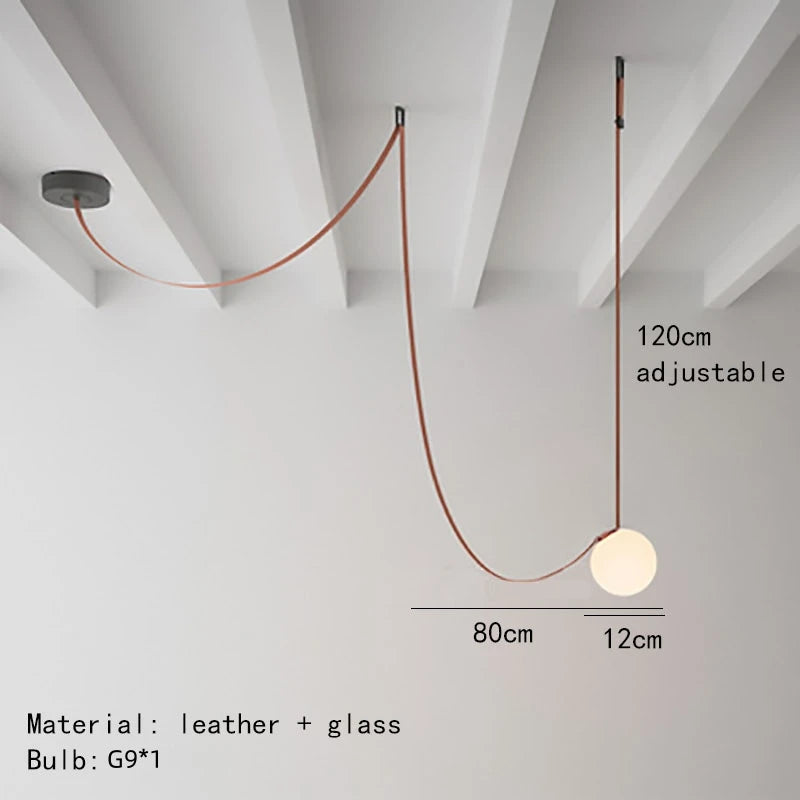 Nordic Minimalist Belt Headboard Pendant Lights