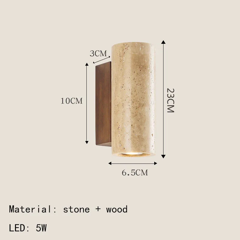 Natural Stone LED Wall Lamp