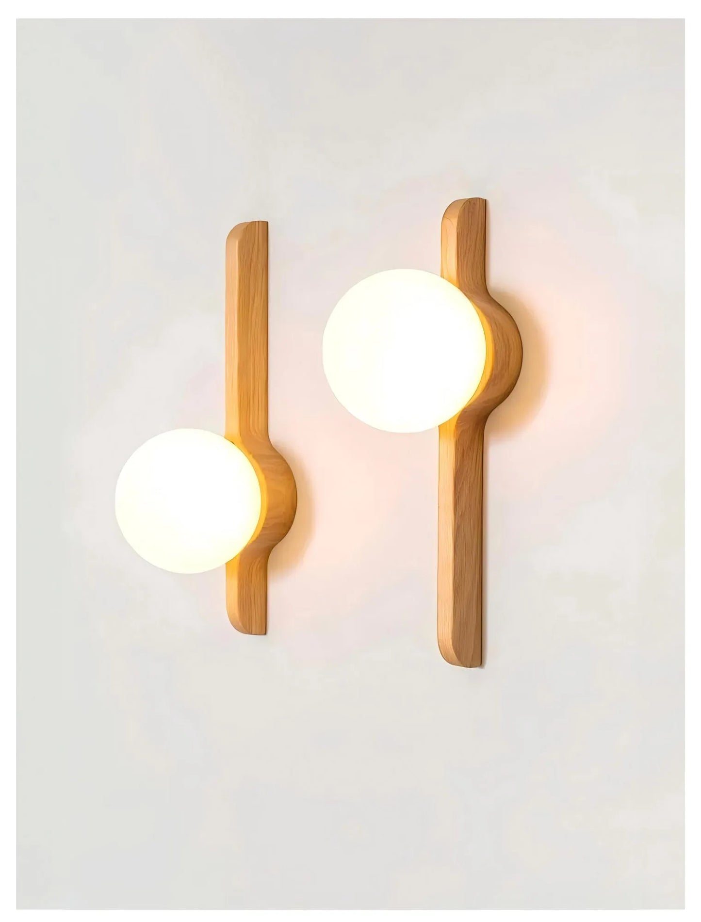 Globe Glass Moonlight Wall Sconce Light
