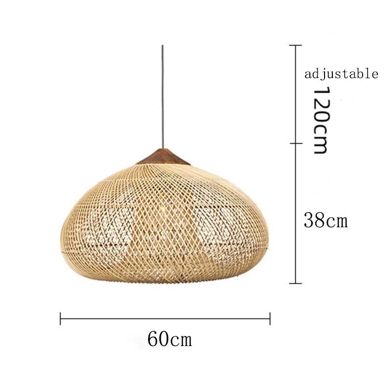 Pendant Vintage Handmade Rattan Lamp