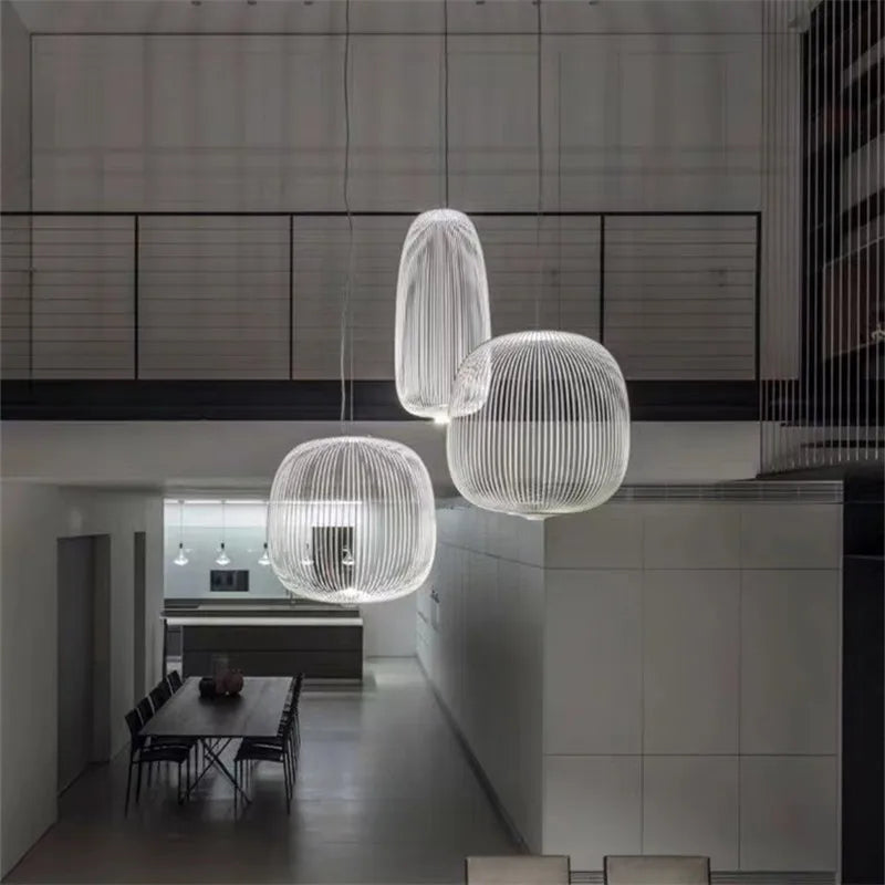 Spokes Pendant Minimalist Birdcage Hanging Light